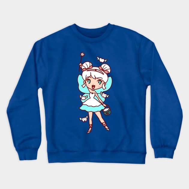 Tooth Fairy Girl Crewneck Sweatshirt by saradaboru